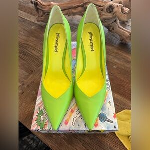 Jeffrey Campbell Green Lure Heels 9